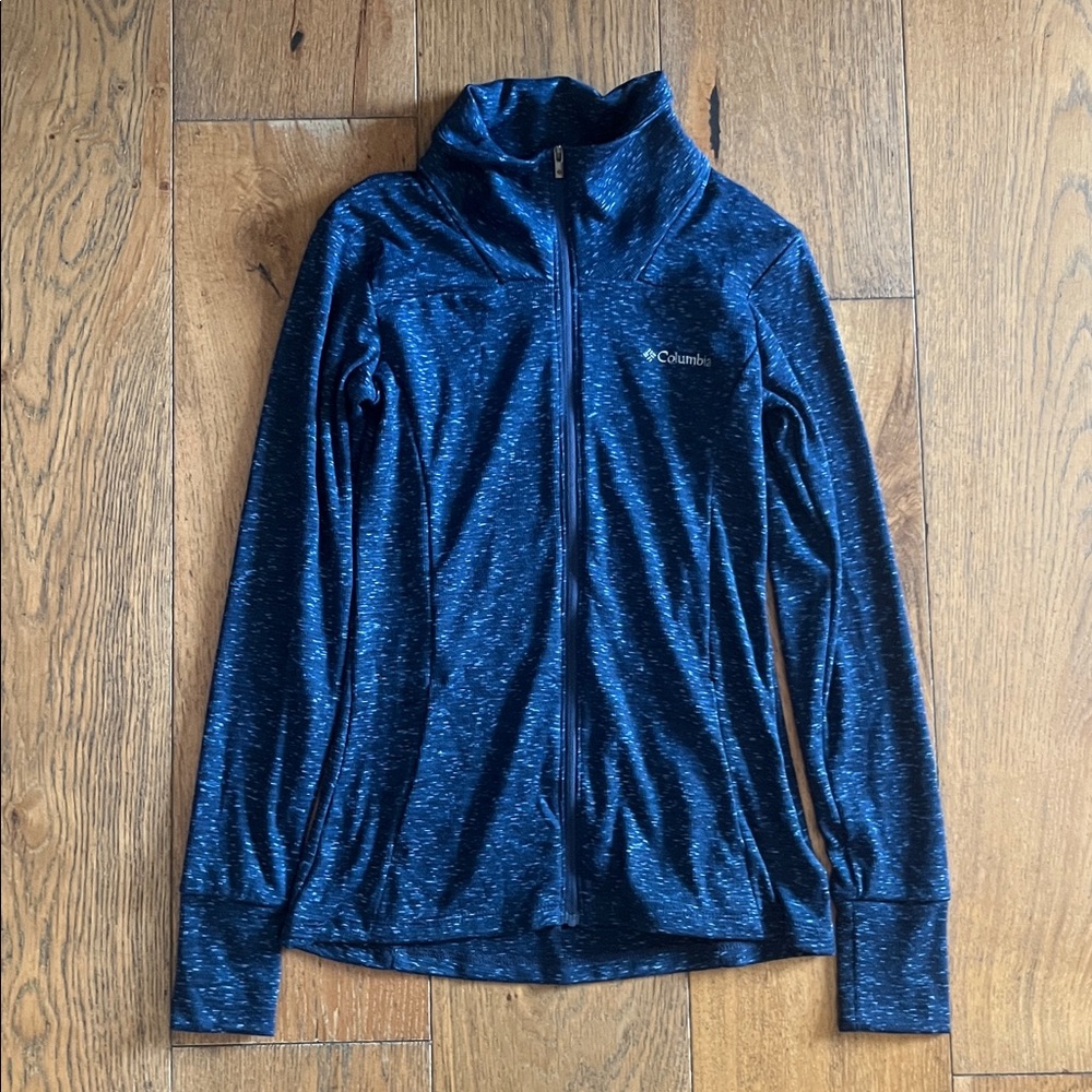 Columbia Navy Heather Full-Zip Jacket